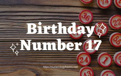 Birthday Number 17 or Gift Number 17