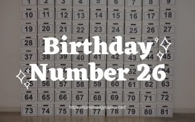 Birthday Number 26 or Gift Number 26